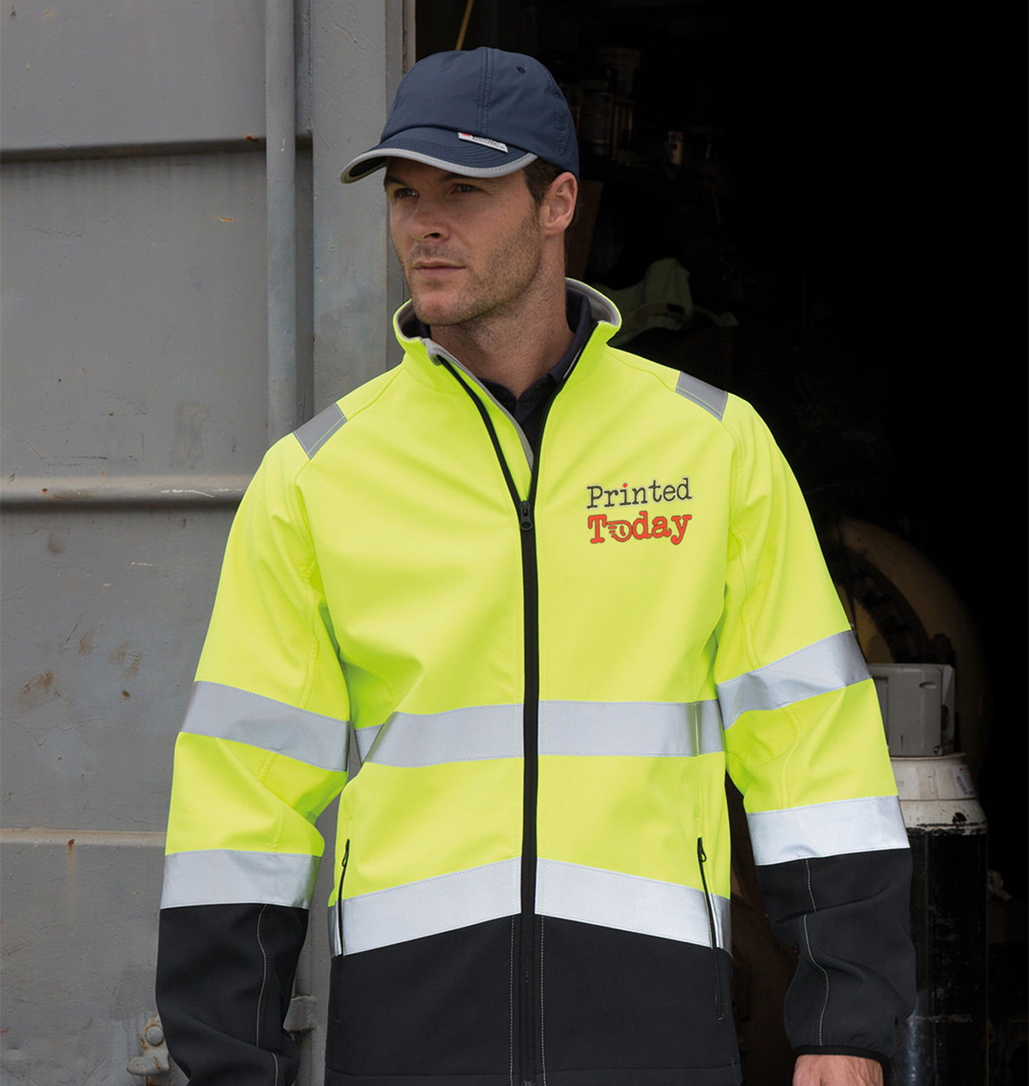 Hi Vis Safety Softshell Jacket