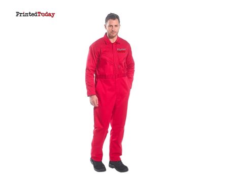 Custom Zip Work Coverall Printing