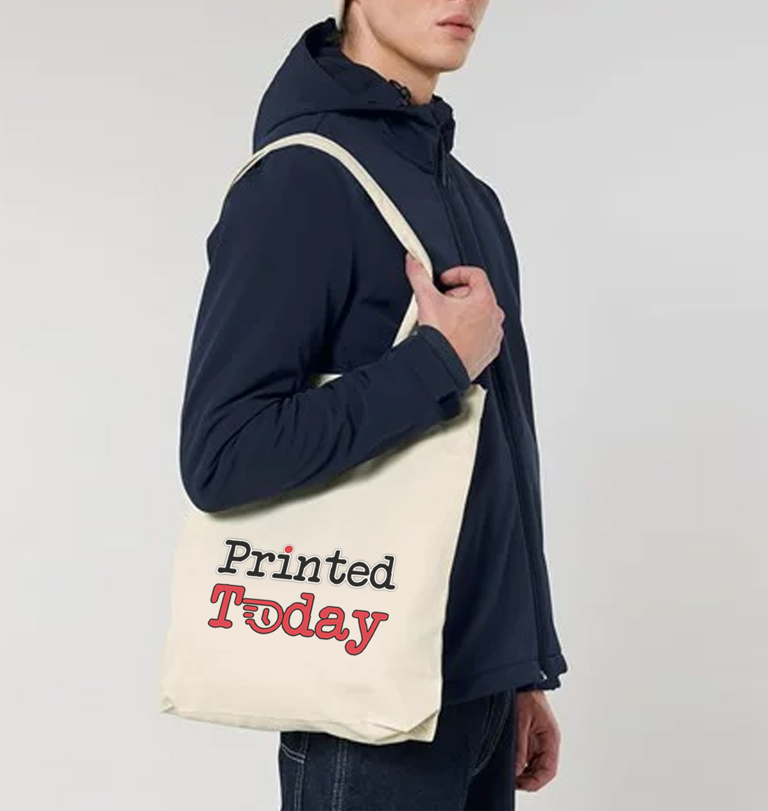 Custom Printed Cotton Shoppers (Long Handle)