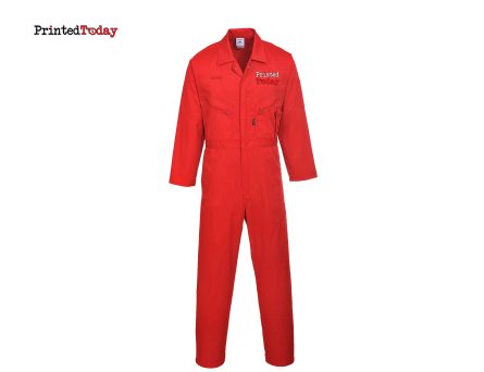 Custom Zip Work Coverall Printing