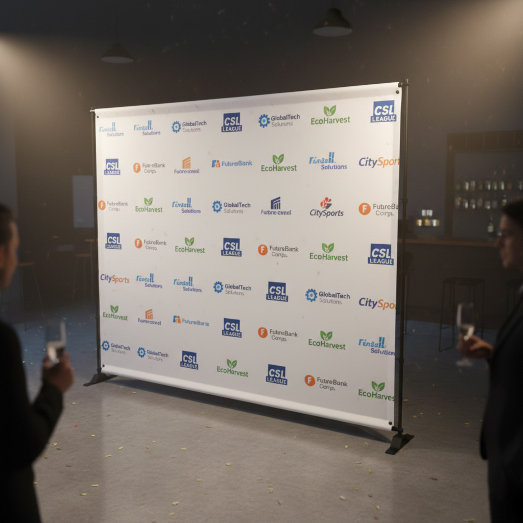 step and repeat banner Backdrops