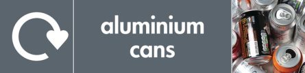 Aluminium Cans - WRAP Metal Waste Recycling Pictorial Signs