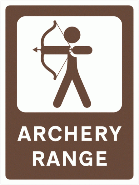 Archery Range Sign