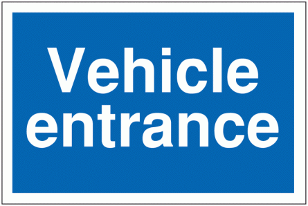 Car Park Navigation Signs - Vehicle Entrance