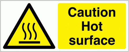 Caution - Hot Surface Sign