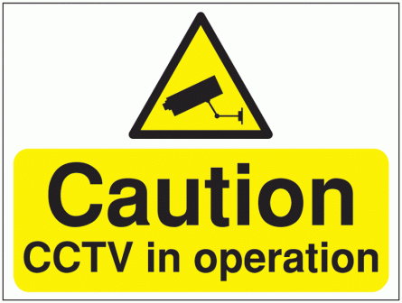 Construction Signs - Caution CCTV In Operation