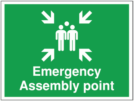 Construction Signs - Emergency Assembly Point