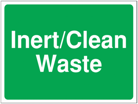 Construction Signs - Inert/Clean Waste