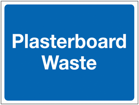 Construction Signs - Plasterboard Waste