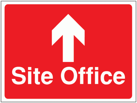 Construction Signs - Site Office Arrow Up