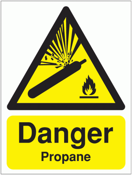 Danger Propane Signs