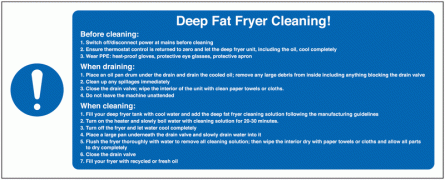 Deep Fat Fryer Sign (With Symbol)