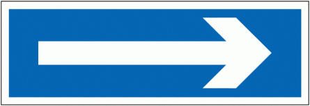 Disabled Parking Signs - Arrow Right