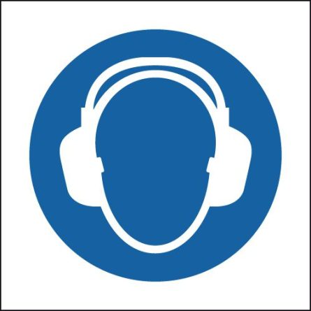 Ear Protectors (Symbols) Sign