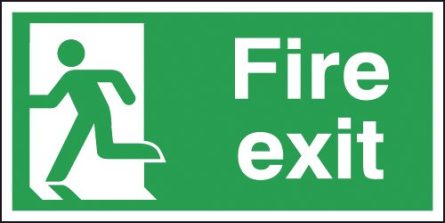 Fire Exit Running Man Left Signs