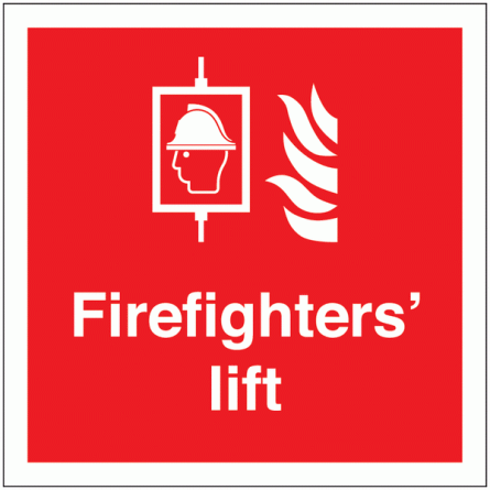Firefighters Lift Sign