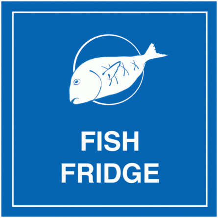 Fish Fridge Sign (With Symbol)