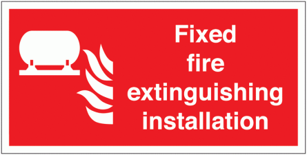 Fixed Fire Extinguishing Installation Sign