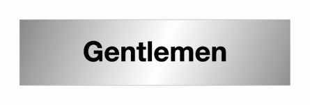 Gentlemen Aluminium Door Signs