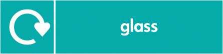 Glass - WRAP Glass Waste Recycling Signs