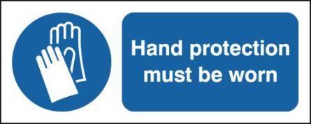 Hand Protection Must Be Worn Signs