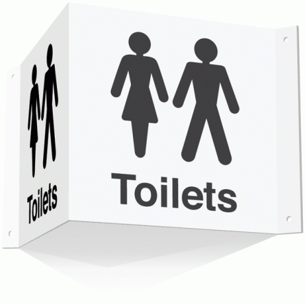 Male and Female Toilet Projecting Signs
