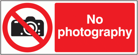 No Photography Signs