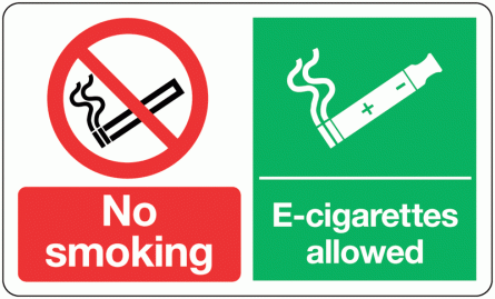No Smoking/E-Cigarettes Allowed Multi-Message Signs