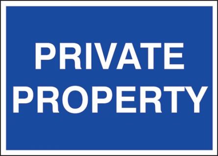 Private Property Sign