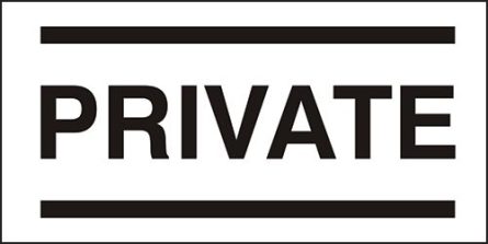 Private Sign