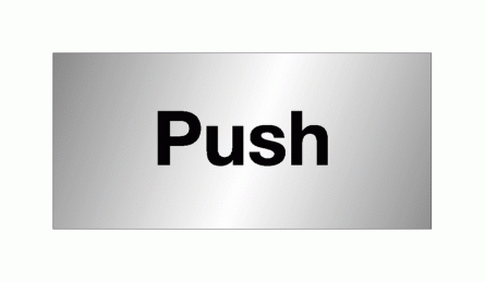 Push Aluminium & Brass Door Signs