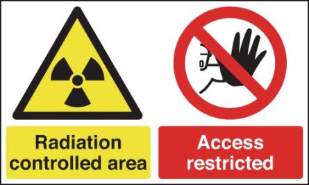 Radiation Controlled Area/Access Restricted Signs