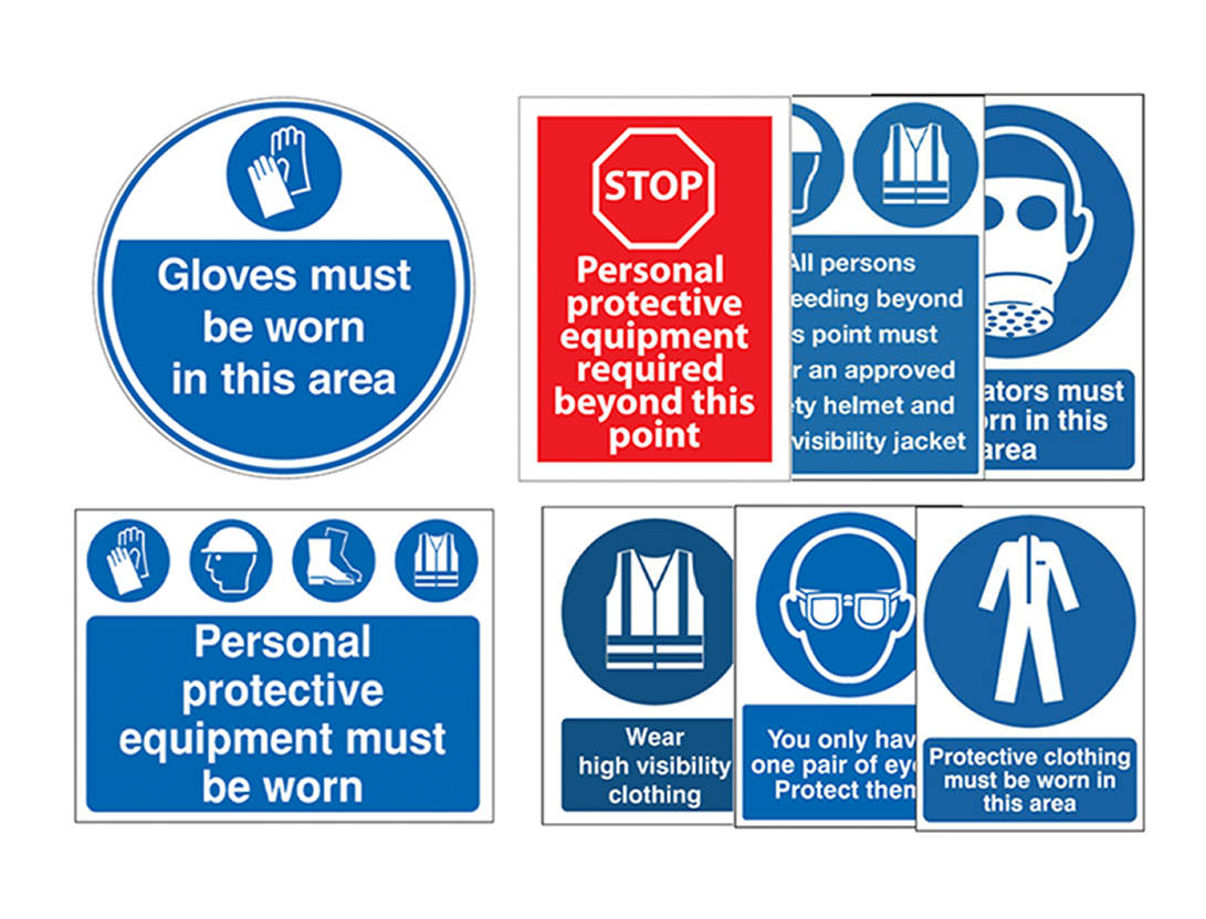 Safety Clothing (PPE) Signs