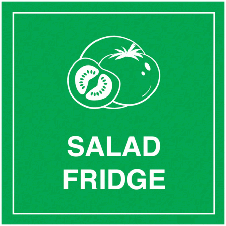 Salad Fridge Sign (With Symbol)