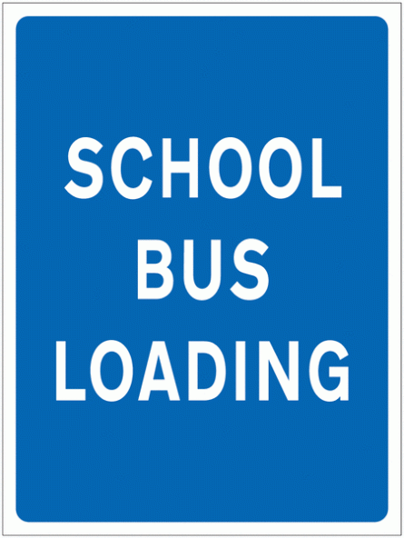 School Bus Loading Sign (for Car Parks)