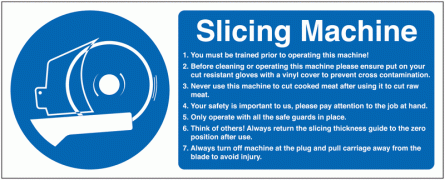 Slicing Machine Sign (With Symbol)