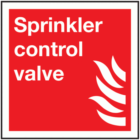 Sprinkler Control Valve Sign