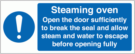 Steaming Oven Sign (With Symbol)