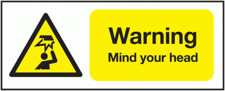 Warning Mind Your Head Signs