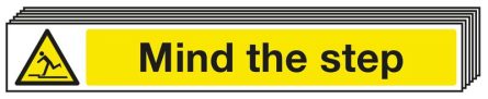 6-Pack Mind The Step Signs