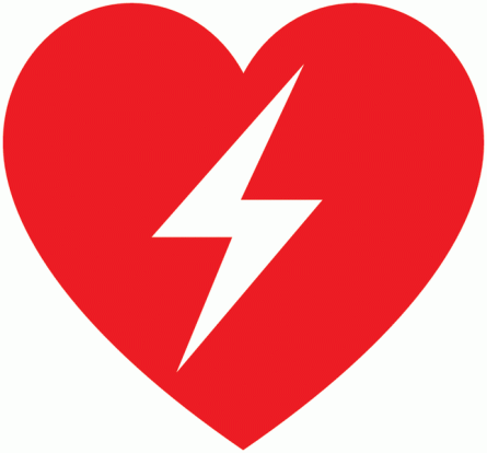 Heart Shaped AED Wall Station Sign