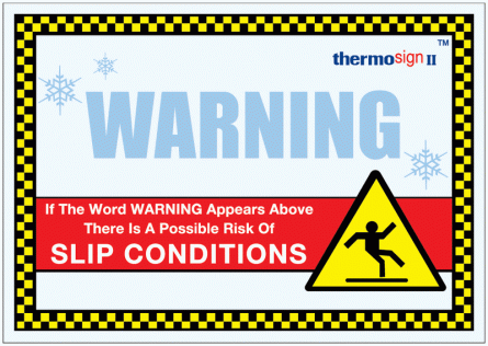 Ice Warning Sign
