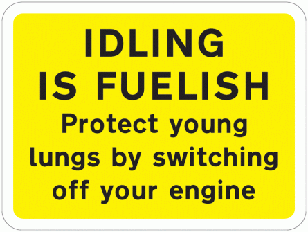 Road Traffic Signs - Idling is Fuelish