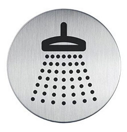 Shower facilities Round Door Signs