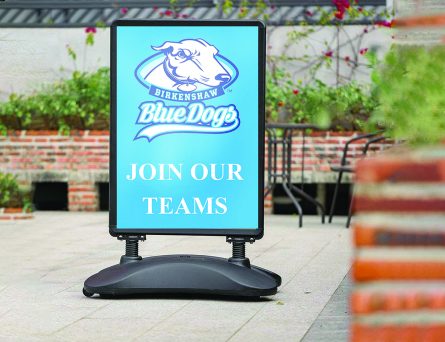 A1 Water Base Pavement Sign With Graphics