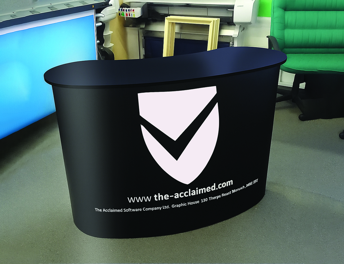 1500mm x 900mm Exhibition Pop Up Counter Desk
