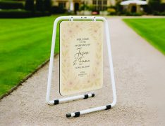 A1 Iron Pavement Swing Sign Printed With Graphics