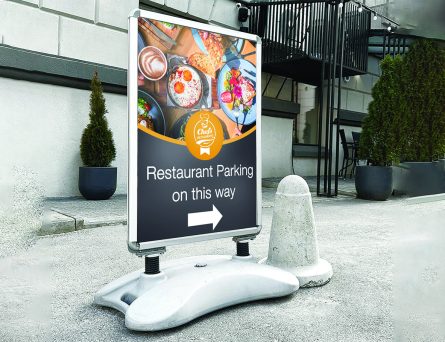 A1 Water Base Pavement Sign With Graphics