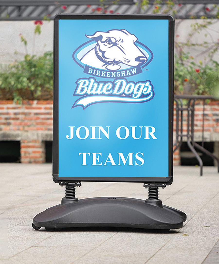 A1 Water Base Pavement Sign With Graphics