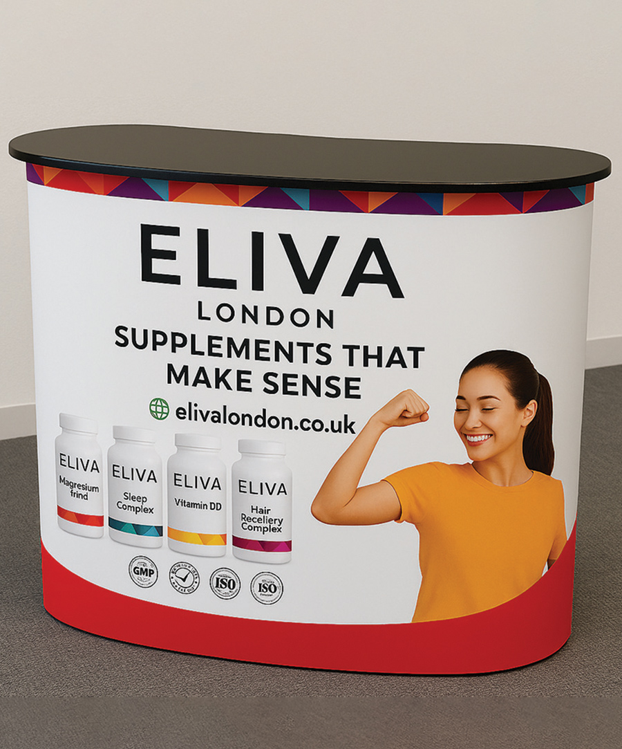 1500mm x 900mm Exhibition Pop Up Counter Desk